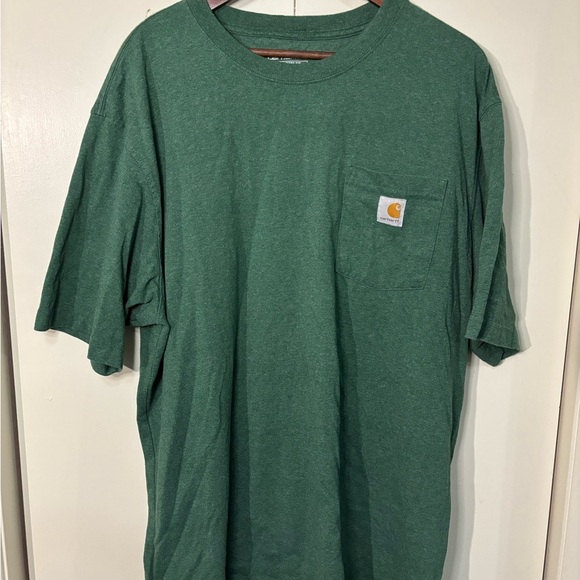 Carhartt Green Short Sleeve Tee Heavyweight Cotton - Picture 1 of 3